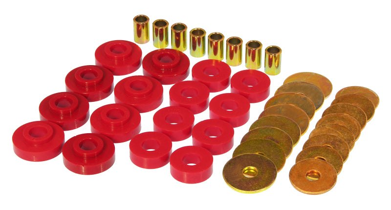 PRO Body/Subframe Bush - Red - Prothane 63-69 Chevy Corvette Body Mount - Red