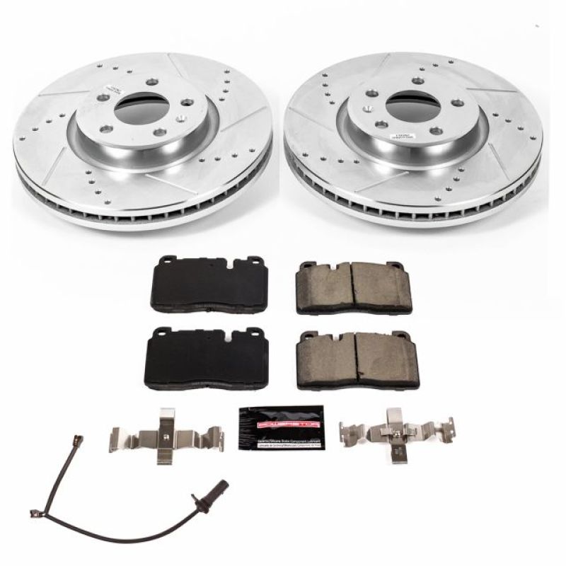 PSB Z23 Evolution Kit - Power Stop 2013 Audi Q5 Front Z23 Evolution Sport Brake Kit