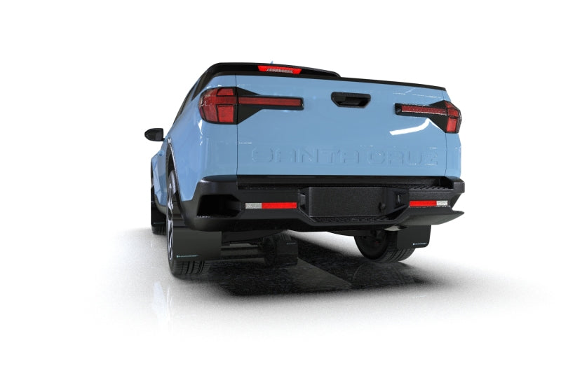 RAL UR Blk Flap/Rd Logo - Rally Armor 22-25 Hyundai Santa Cruz Black UR Mud Flap w/Red Logo