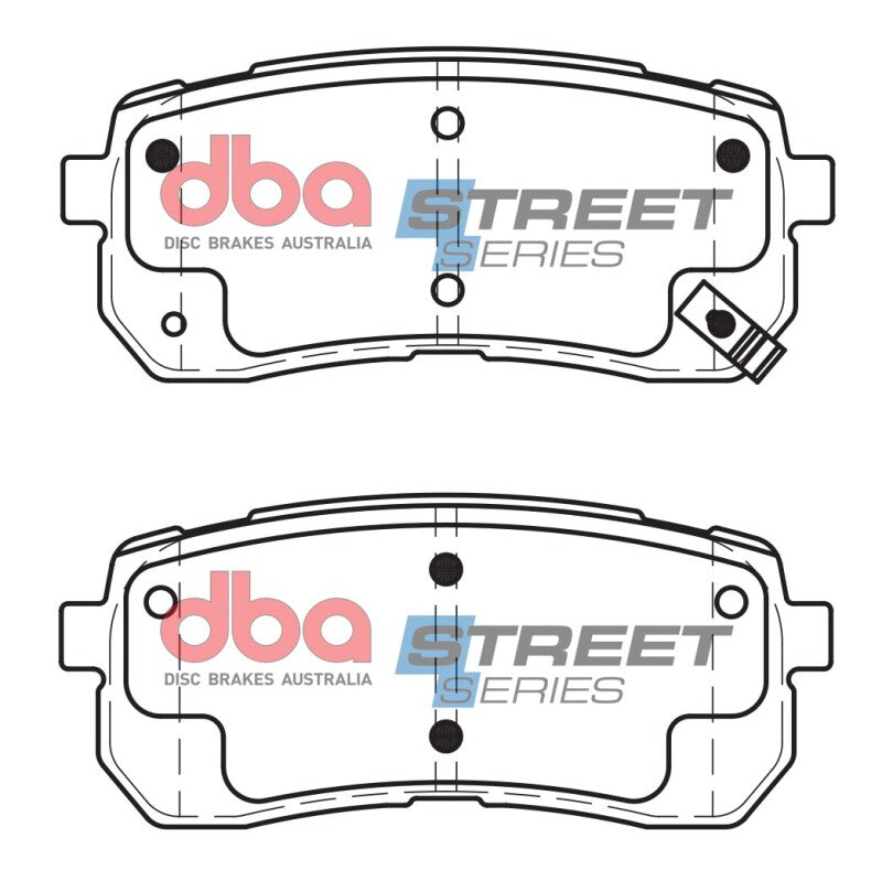 DBA Street Series Brake Pads - DBA 07-12 Hyundai Veracruz Rear Street Series Brake Pads