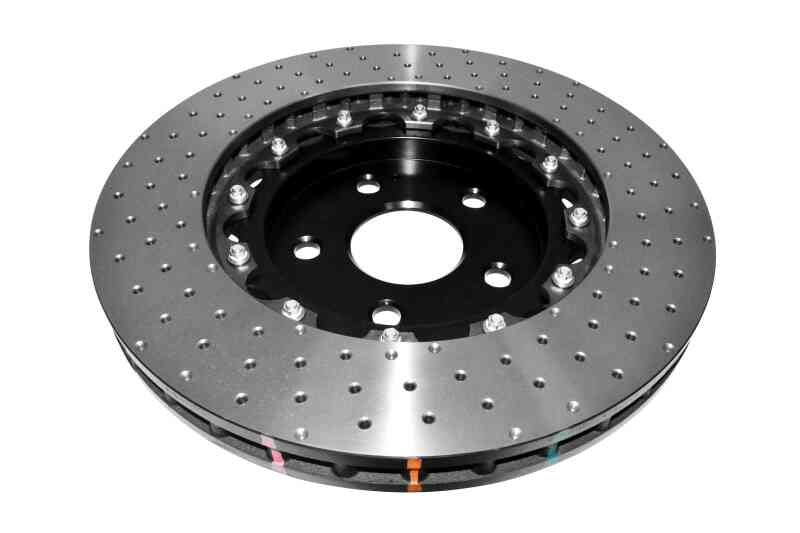 DBA 5000 Series Drilled Rotors - DBA 06-10 Jeep Grand Cherokee SRT8 Front 5000 Series Cross Drilled Rotor w/Black Hat