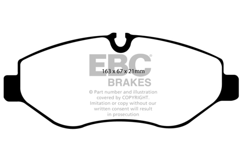 EBC Ultimax2 Brake Pad Sets - EBC 07+ Dodge Sprinter 2500 Ultimax2 Front Brake Pads