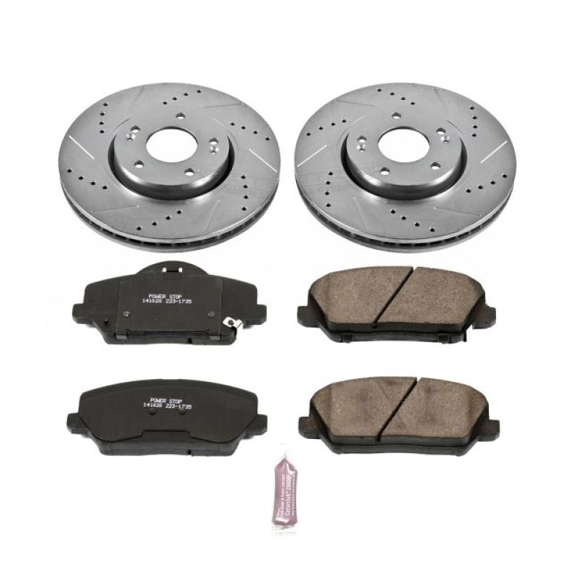 PSB Z23 Evolution Kit - Power Stop 14-17 Kia Forte5 Front Z23 Evolution Sport Brake Kit