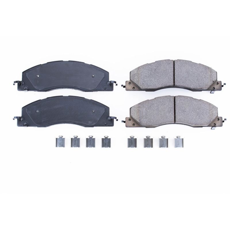 PSB Z17 Evolution Brake Pads - Power Stop 09-10 Dodge Ram 2500 Front Z17 Evolution Ceramic Brake Pads w/Hardware