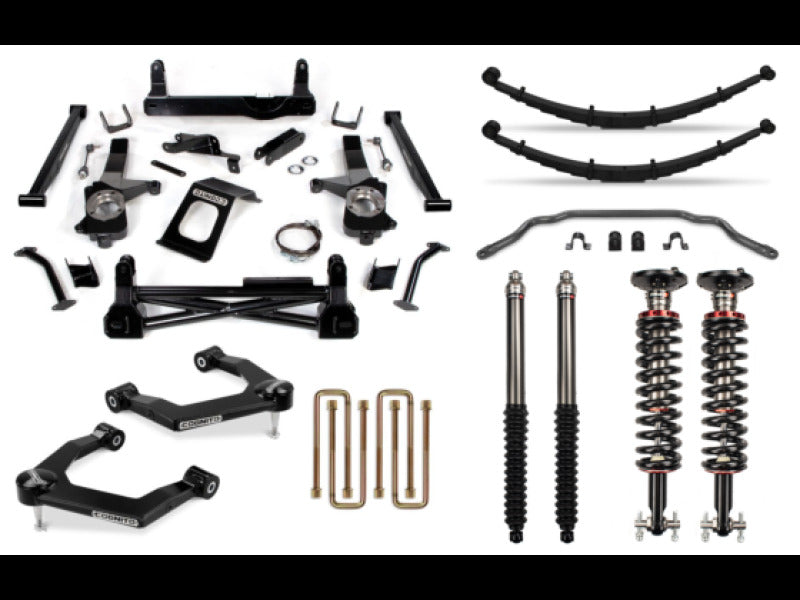 COG Lift Kit - Performance - Cognito 19-24 Chevy/GMC Silverado/Sierra 1500 2WD/4WD 8in Perf Lift Kit w/ Elka 2.0 IFP Shocks