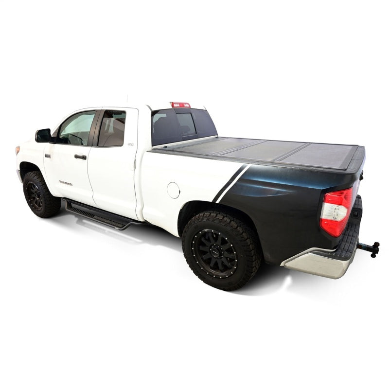 WES Running Boards - Outlaw - Westin 07-21 Toyota Tundra Double Cab Outlaw Drop Running Boards - Tex. Blk