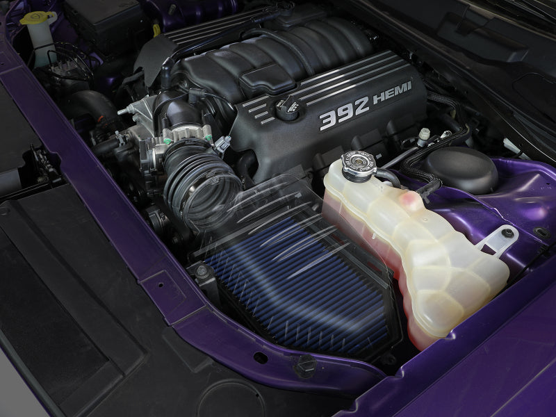 AFE Super Stock Induction System - aFe MagnumFORCE Intake Super Stock Pro 5R Media Dodge Challenger 15-20 V6-3.6L/V8-5.7L/6.4L/6.2L
