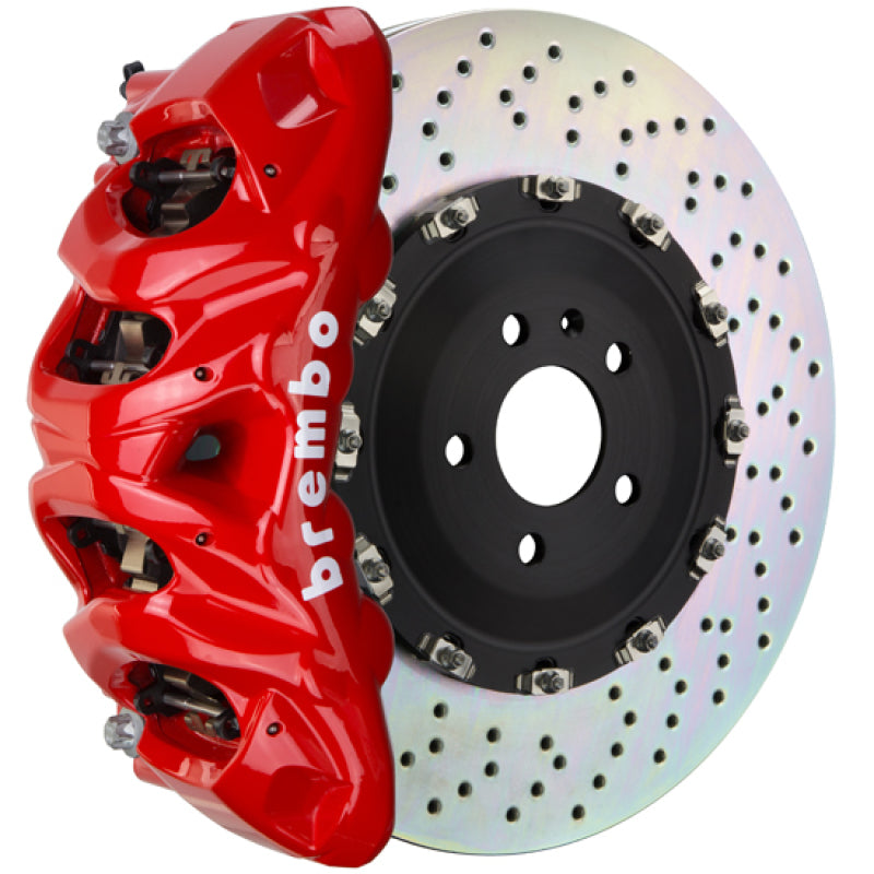 BRB Big Brake Kits - Brembo 18+ Atlas Front GT BBK 8 Piston Cast 412x38 2pc Rotor Drilled-Red