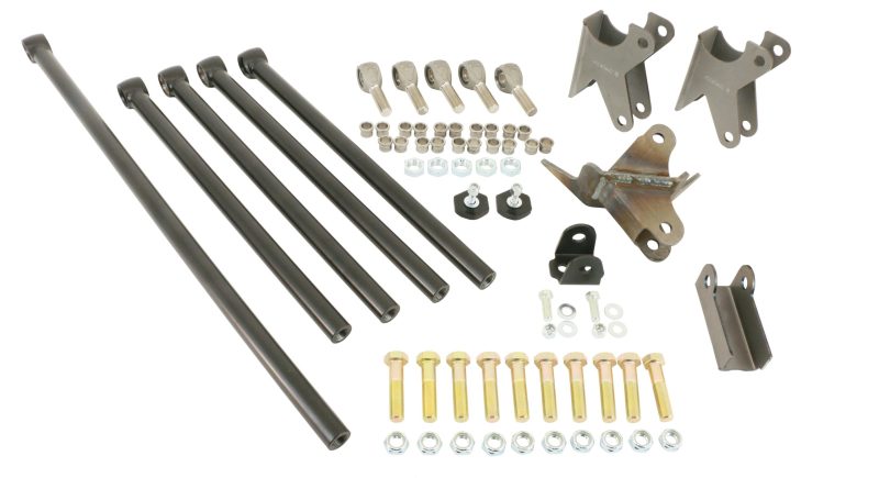 RID Suspension Link Kits - Ridetech Universal Weld-in Parallel 4 Link Black Powdercoated