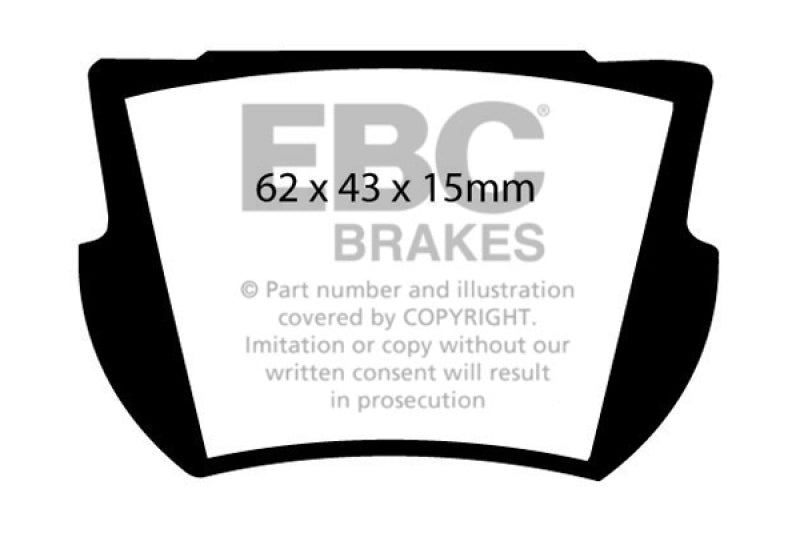 EBC Greenstuff Brake Pad Sets - EBC 66-74 Lotus Elan 1.6 Greenstuff Rear Brake Pads