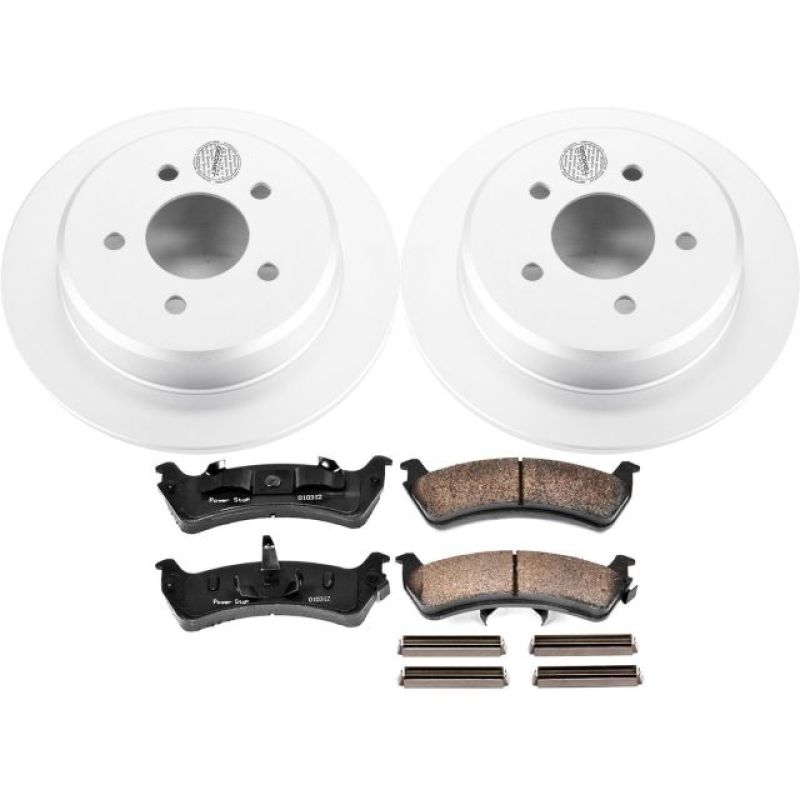 PSB Z17 Evolution Coated Kit - Power Stop 95-01 Ford Explorer Rear Z17 Evolution Geomet Coated Brake Kit