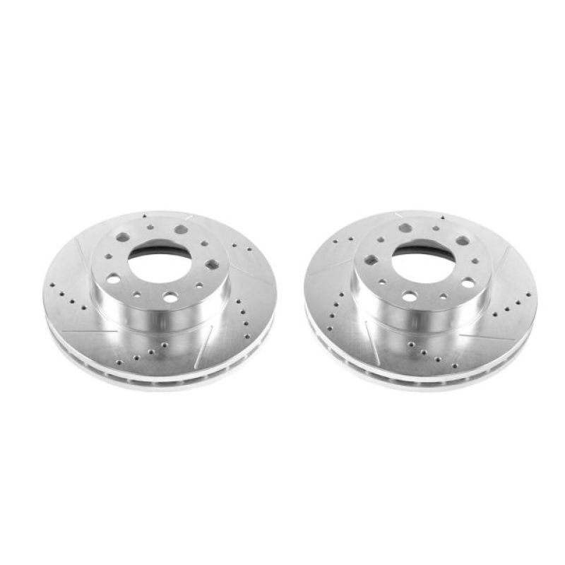 PSB Evolution Drill/Slot Rotor - Power Stop 14-19 Ram ProMaster 1500 Front Evolution Drilled & Slotted Rotors - Pair