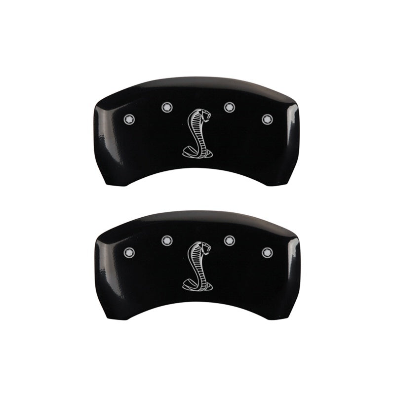 MGP Caliper Covers 2 Logo - MGP Rear set 2 Caliper Covers Engraved Rear Tiffany Snake Black finish silver ch