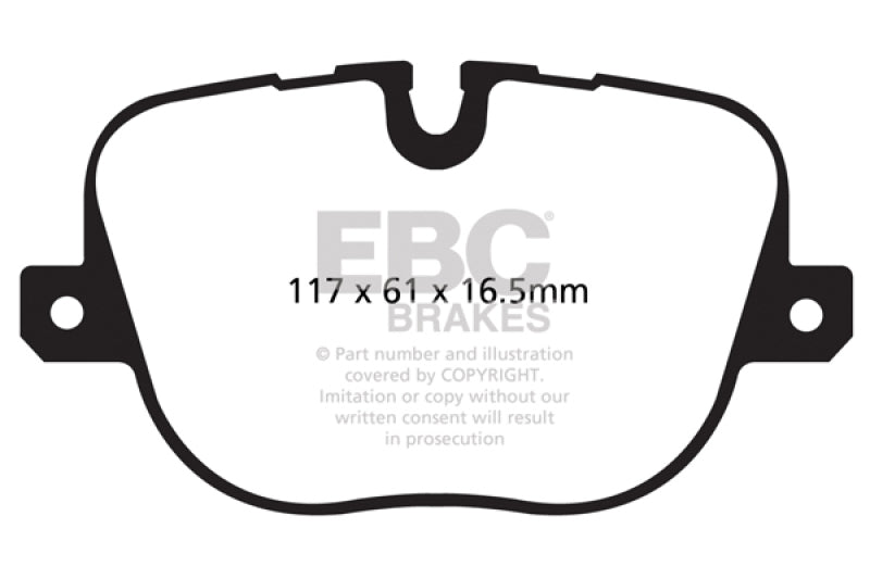 EBC Greenstuff Brake Pad Sets - EBC 10-12 Land Rover Range Rover 5.0 Supercharged Greenstuff Rear Brake Pads