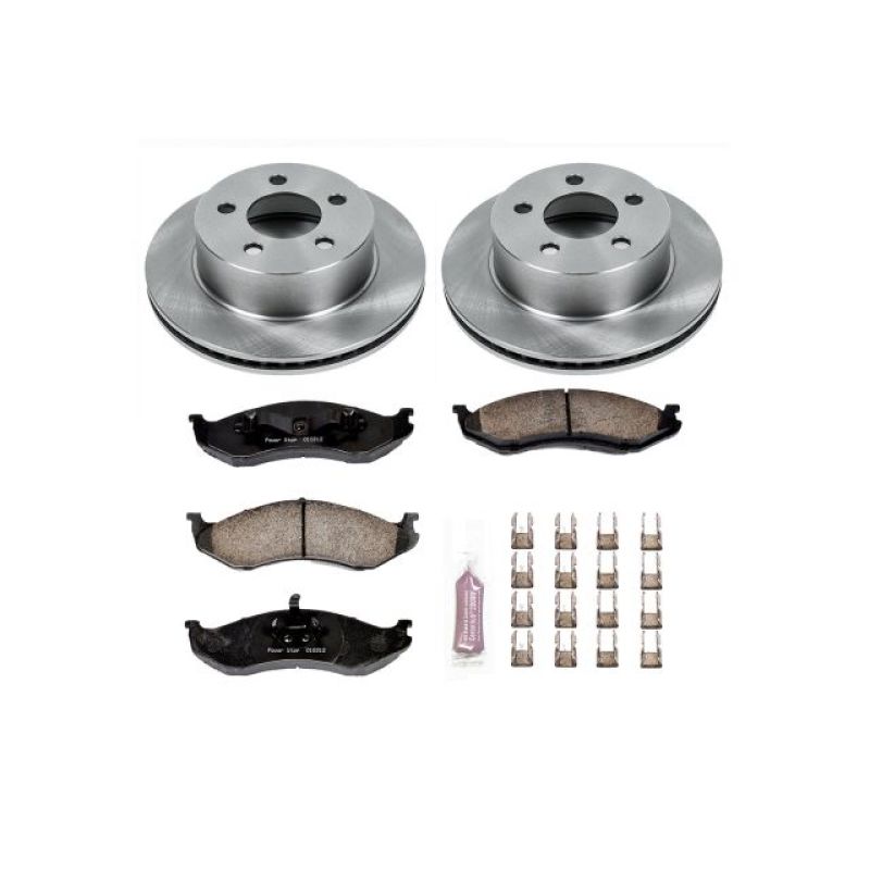 PSB Autospecialty Kit - Power Stop 99-01 Jeep Cherokee Front Autospecialty Brake Kit