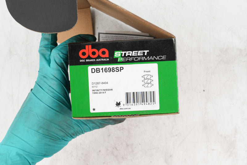 DBA SP Performance Brake Pads - DBA 14-16 Infiniti Q60 S SP Performance Front Brake Pads
