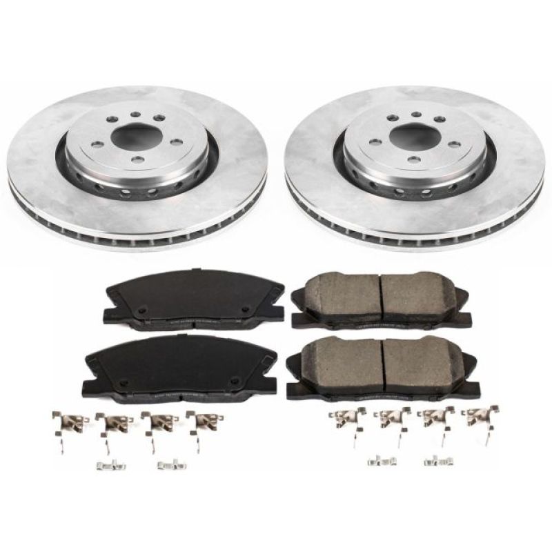 PSB Autospecialty Rotor - Power Stop 14-22 Dodge Charger Front Autospecialty Brake Kit