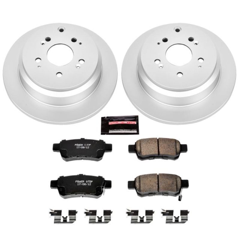 PSB Z17 Evolution Coated Kit - Power Stop 05-10 Honda Odyssey Rear Z17 Evolution Geomet Coated Brake Kit