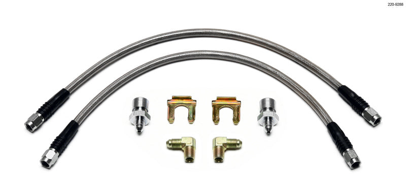 WIL Flexline Brake Hose - Wilwood Flexline Kit Rear Mitsubishi EVO VIII