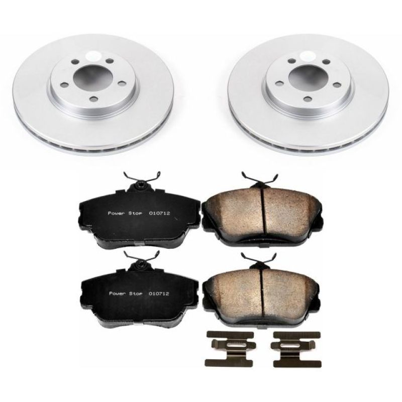 PSB Z17 Evolution Coated Kit - Power Stop 96-99 Ford Taurus Front Z17 Evolution Geomet Coated Brake Kit