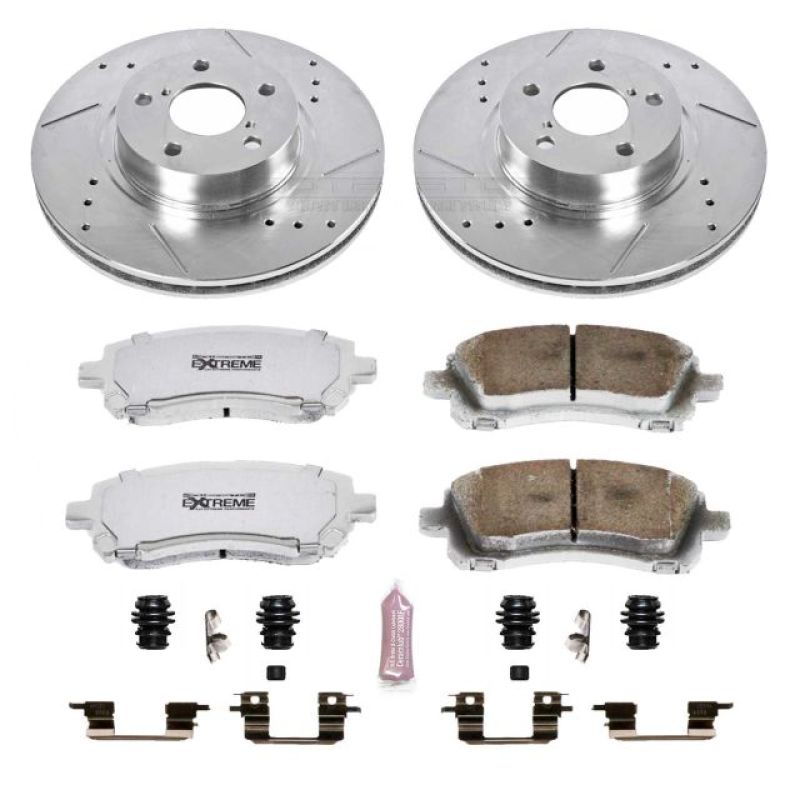 PSB Z26 Street Warrior Kit - Power Stop 98-02 Subaru Forester Front Z26 Street Warrior Brake Kit