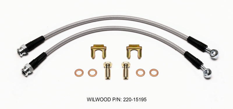 WIL Flexline Brake Hose - Wilwood Flexline Kit Rear C6 Corvette (non-Z06)