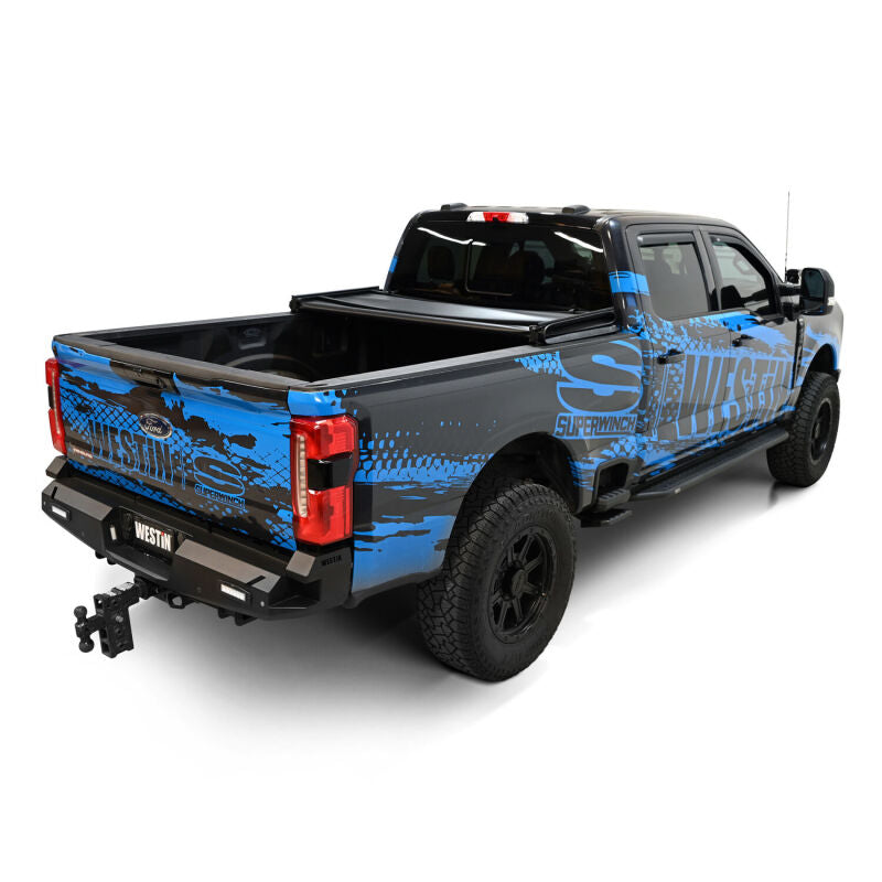 WES Soft Tri-Fold Tonneau Covers - Westin 17-24 Ford F-250/350 Super Duty 6.75ft. Bed Soft Tri-Fold Tonneau Cover - Black