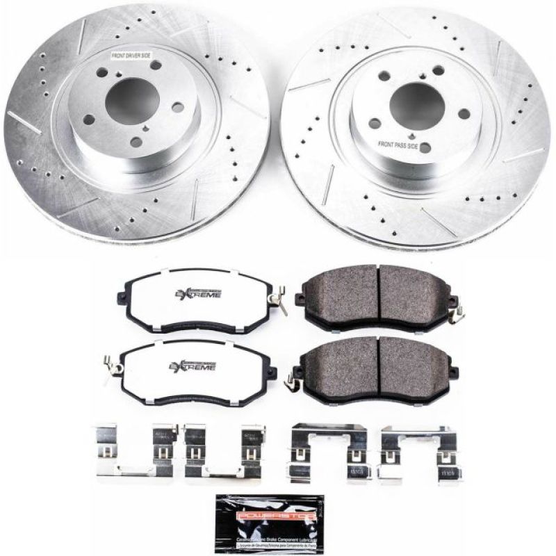 PSB Z26 Street Warrior Kit - Power Stop 13-16 Scion FR-S Front Z26 Street Warrior Brake Kit