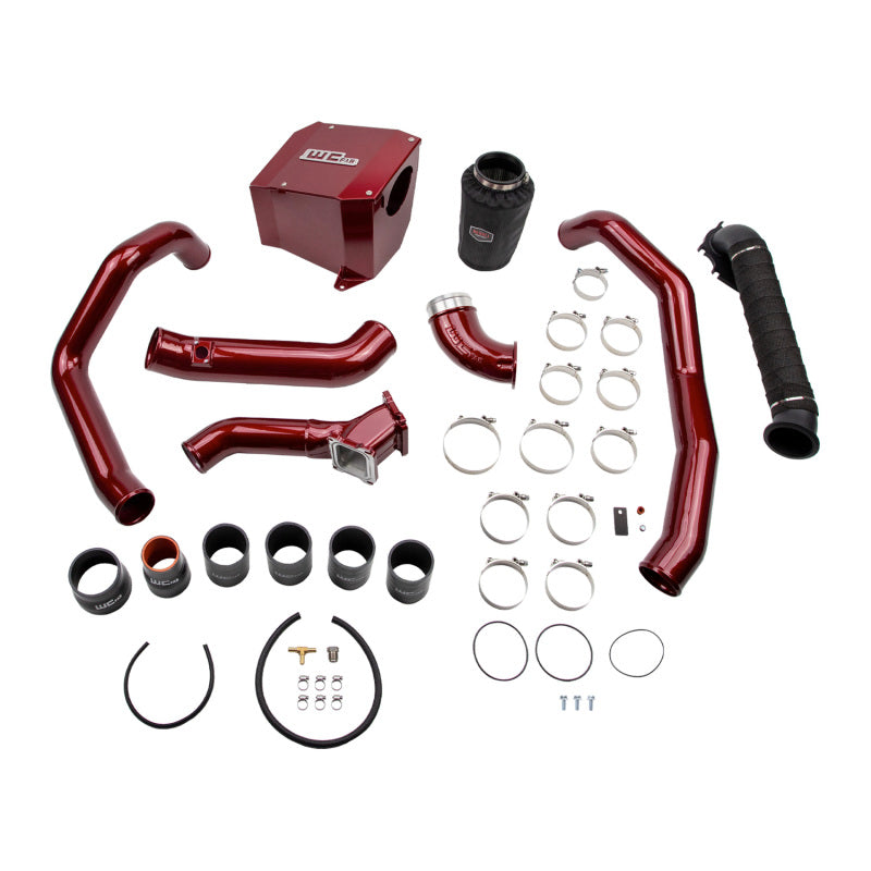 WCF Intake Bundle Kit - Wehrli 01-04 Chevrolet 6.6L LB7 Duramax High Flow Intake Bundle Kit - Sparkle Bomber Orange