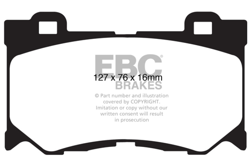 EBC Ultimax2 Brake Pad Sets - EBC 2013+ Infiniti Q50 Hybrid 3.5L Hybrid Sport Ultimax2 Front Brake Pads