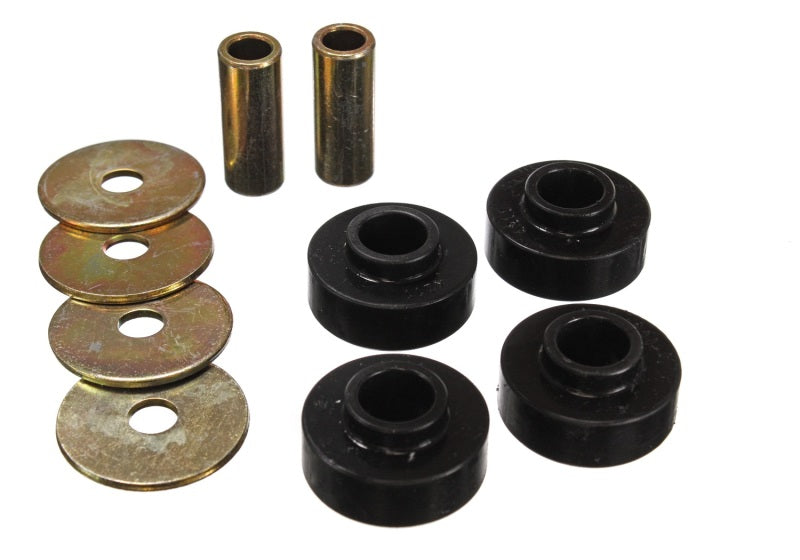 ES Diff Bushings - Black - Energy Suspension 89-97 Ford Thunderbird / 99-04 Mustang Cobra Black Differential Carrier Bushings