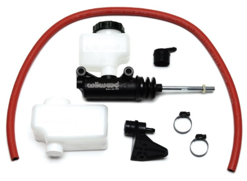 WIL Master Cylinder - Wilwood Short Remote Side Mount M/C Kit 1in Bore 3/8in-24 Banjo Outlet