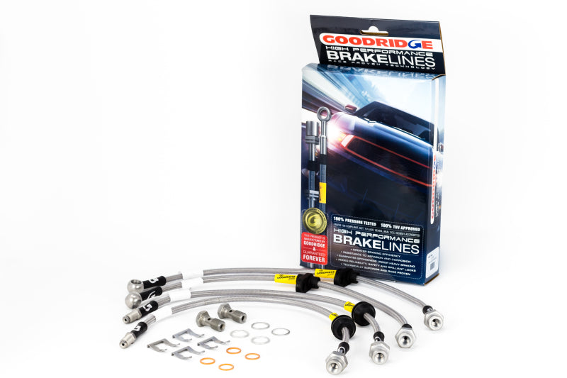 GR G-Stop Brake Line Kits - Goodridge 15-18 Ford Focus RS (RS MK3 Only) Stainless Steel Brake Line Kit