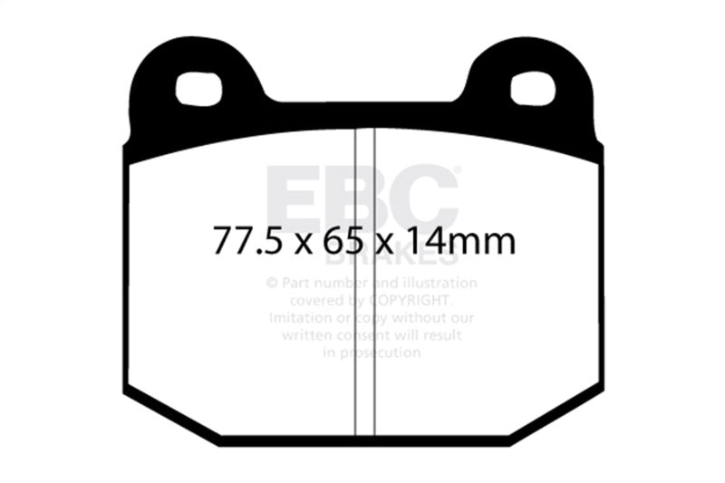 EBC Redstuff Brake Pad Sets - EBC 08+ Lotus 2-Eleven 1.8 Supercharged Redstuff Front Brake Pads