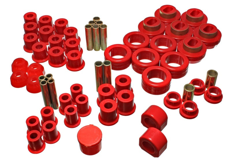 ES Hyper-Flex Sets - Red - Energy Suspension 81-87 Chevy/GMC 4WD (W/ Stock Front Springs) Red Hyper-flex Master Bushing Set