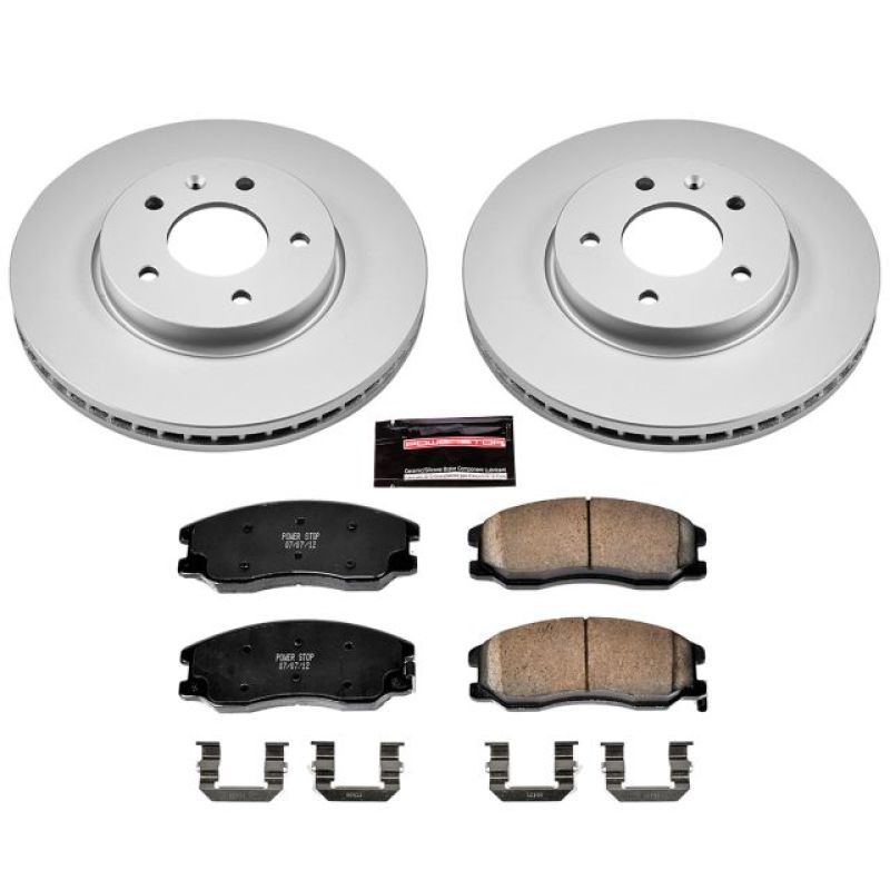 PSB Z17 Evolution Coated Kit - Power Stop 12-15 Chevrolet Captiva Sport Front Z17 Evolution Geomet Coated Brake Kit