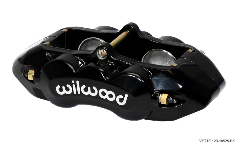 WIL D8 Caliper - Wilwood Caliper-D8-4 Front Black 1.88in Pistons 1.25 Disc