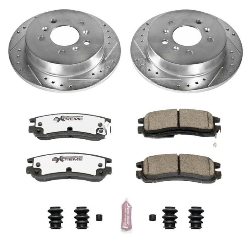 PSB Z26 Street Warrior Kit - Power Stop 08-09 Buick Allure Rear Z26 Street Warrior Brake Kit