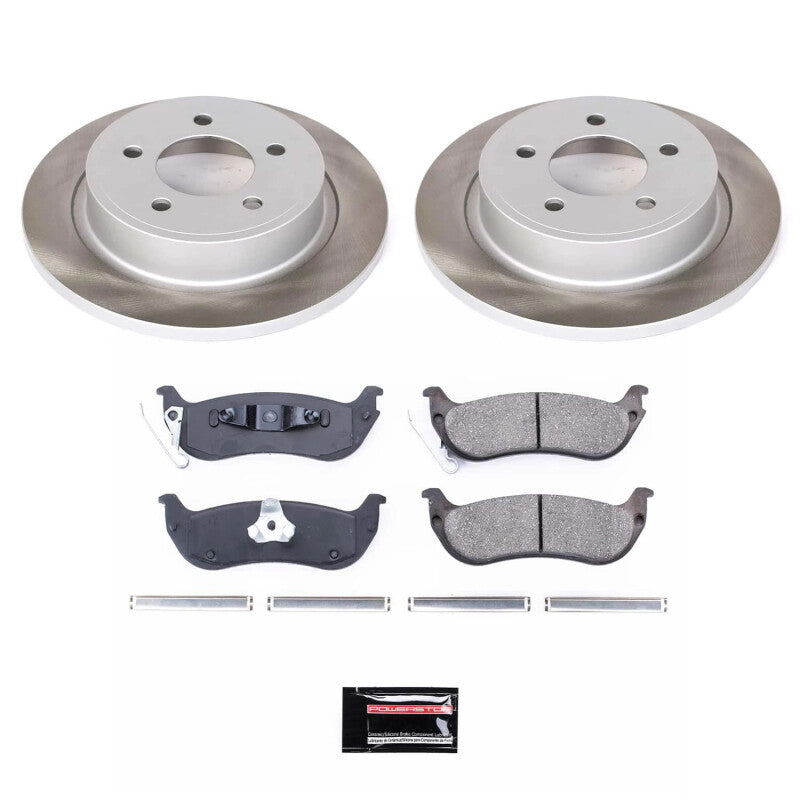 PSB Semi-Coated Rotor Kits - Power Stop 04-08 Chrysler Pacifica Rear Semi-Coated Rotor Kit
