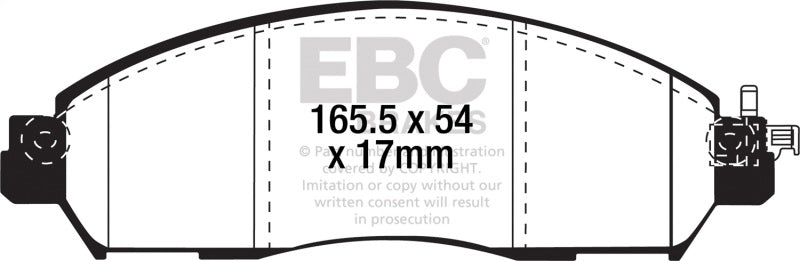 EBC Greenstuff Brake Pad Sets - EBC 2017+ Nissan Leaf Electric Greenstuff Front Brake Pads