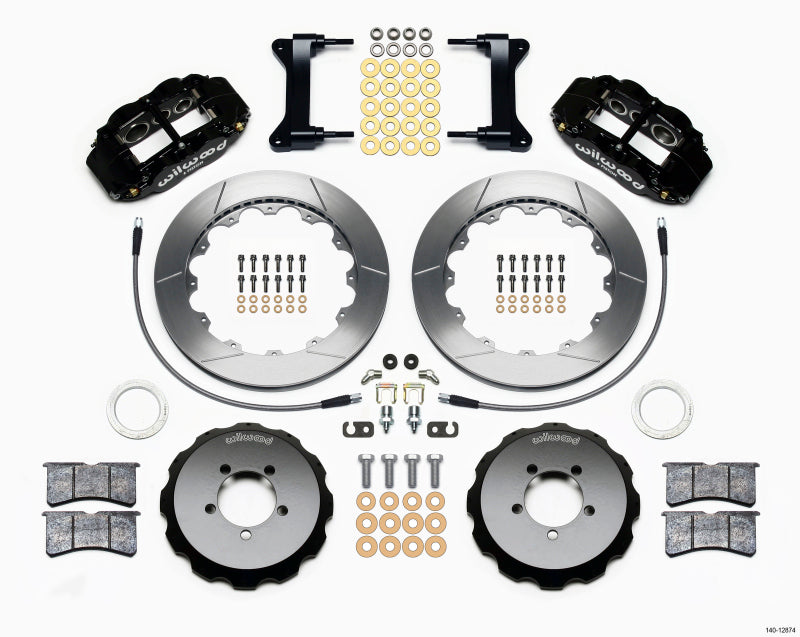 WIL Superlite Brake Kit - Wilwood Narrow Superlite 6R Front Hat Kit 13.06in 1999-2012 Subaru WRX w/Lines