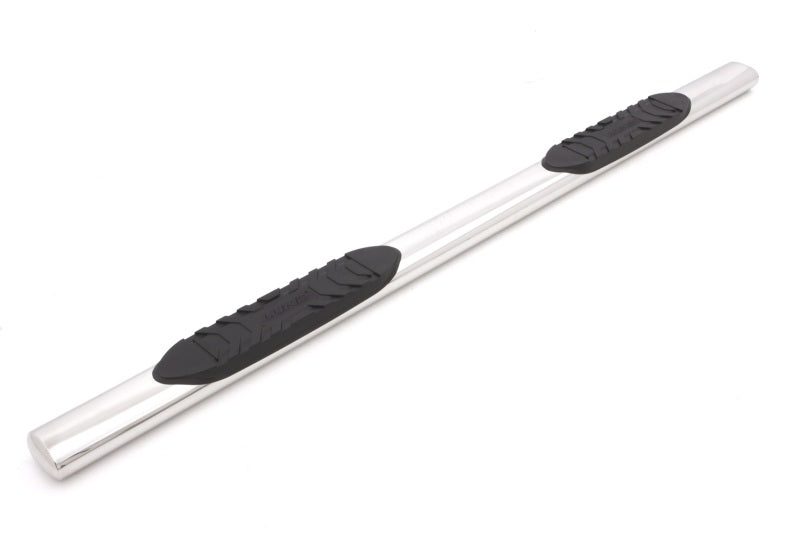 LND Nerf Bars - Polished - Lund 01-13 Chevy Silverado 1500 Crew Cab 5in. Oval Straight SS Nerf Bars - Polished