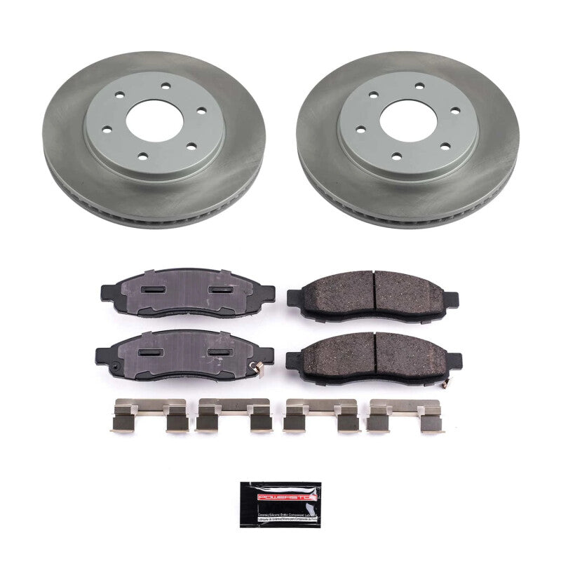 PSB Semi-Coated Rotor Kits - Power Stop 04-05 Nissan TITAN Front Semi-Coated Rotor Kit