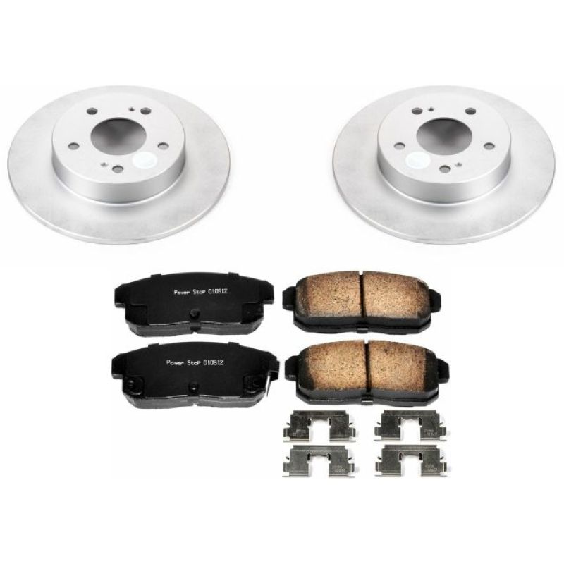 PSB Z17 Evolution Coated Kit - Power Stop 2001 Infiniti I30 Rear Z17 Evolution Geomet Coated Brake Kit