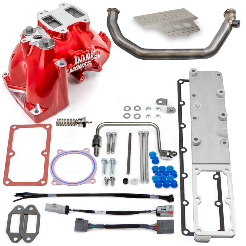 GBE Monster-Ram Intake - Banks Power 07.5-12 Ram Cab Chassis 6.7L Diesel Monster-Ram Intake System w/Fuel Line - Red