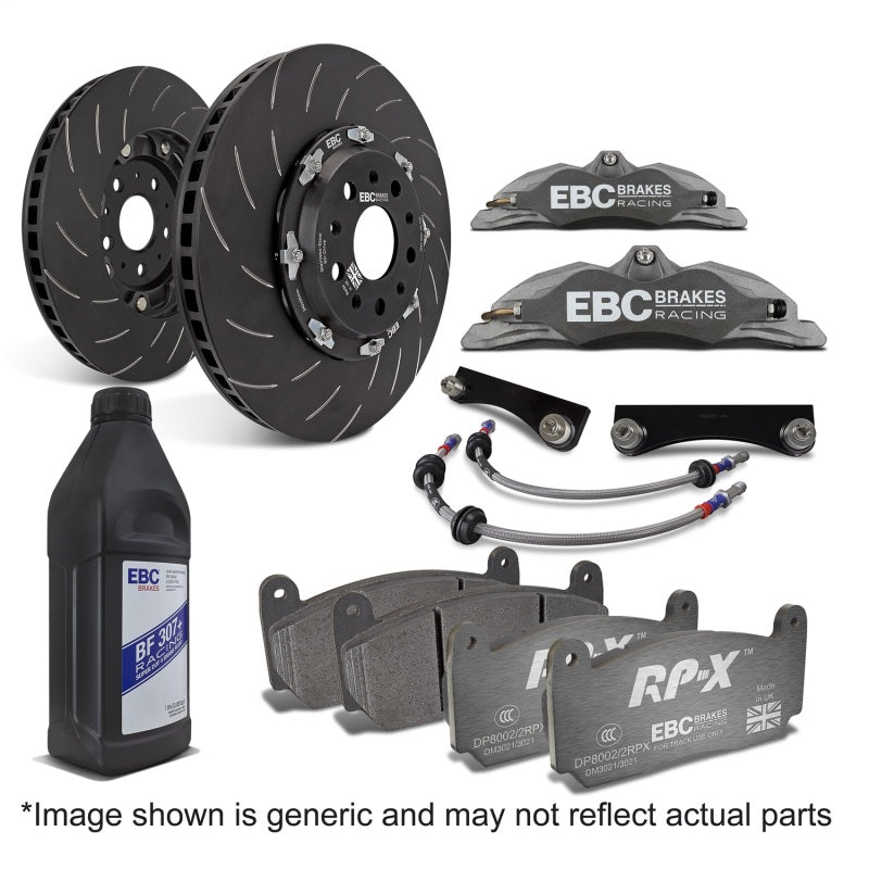 EBC Big Brake Kits - EBC Racing 2006 BMW 1-Series Supercup Anodized Apollo-4 Calipers 330mm Rotors Front Big Brake Kit