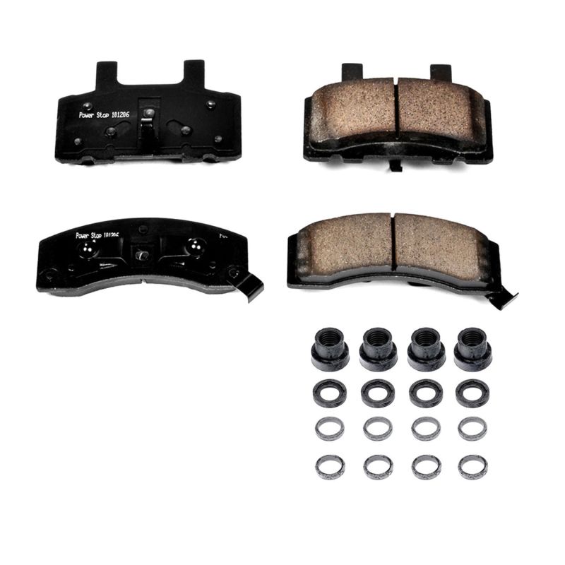PSB Z17 Evolution Brake Pads - Power Stop 94-99 Chevrolet C1500 Suburban Front Z17 Evolution Ceramic Brake Pads w/Hardware
