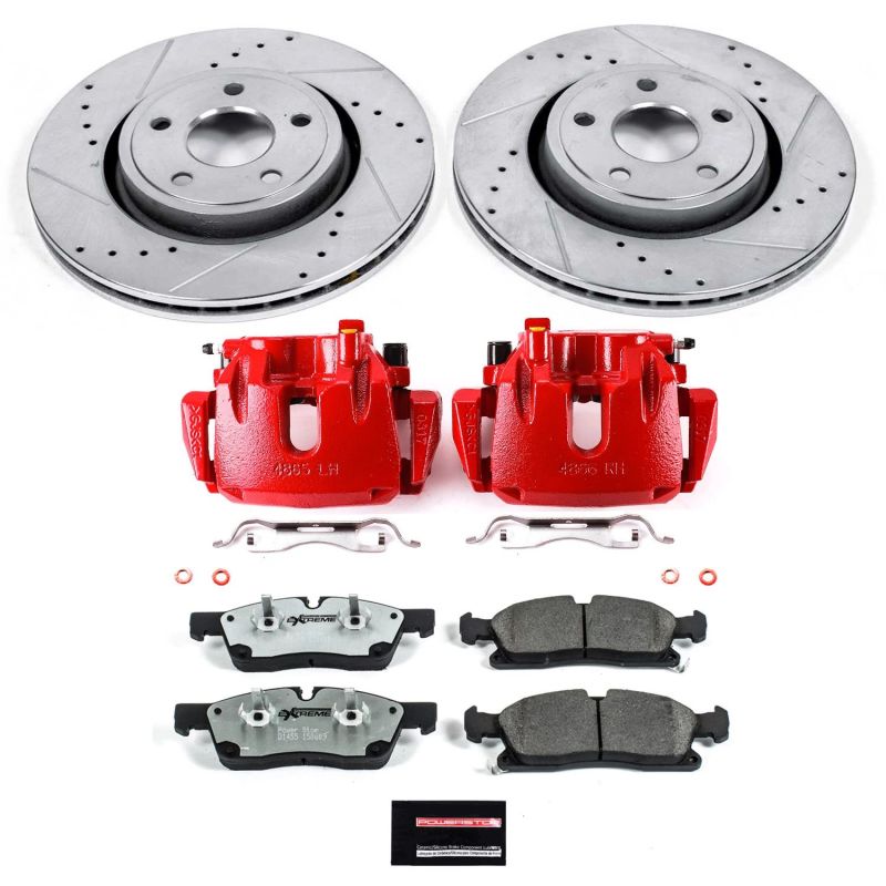 PSB Z26 Street Warrior Kit - Power Stop 11-12 Jeep Gr& Cherokee Front Z26 Street Kit w/Cals
