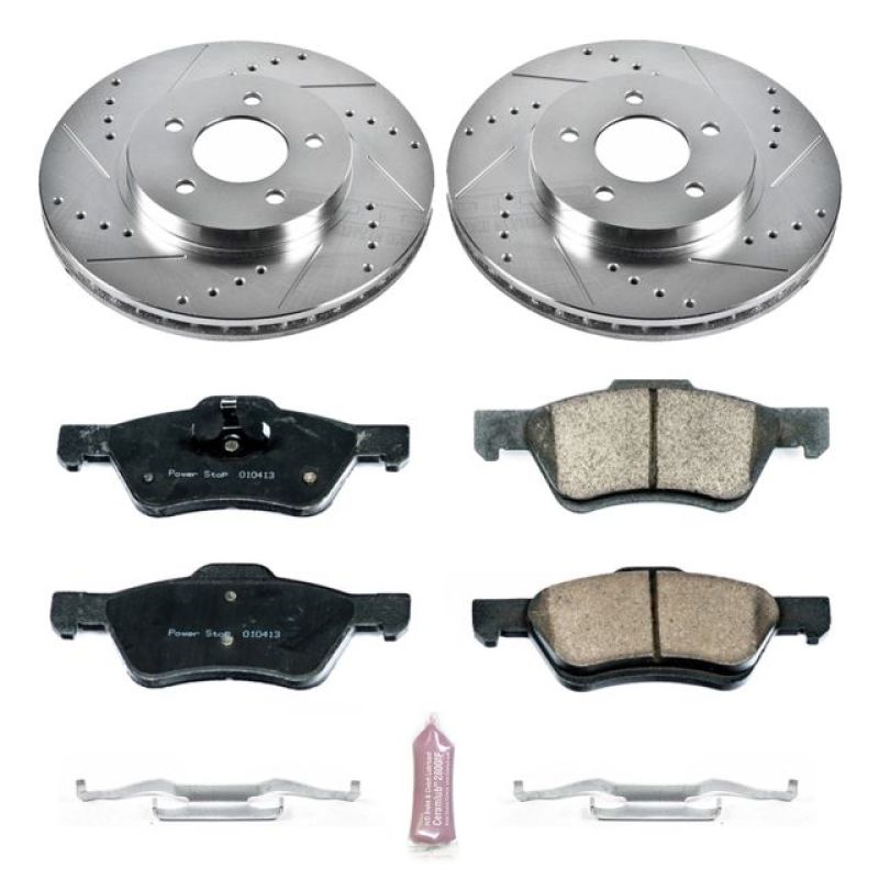 PSB Z23 Evolution Kit - Power Stop 10-12 Ford Escape Front Z23 Evolution Sport Brake Kit