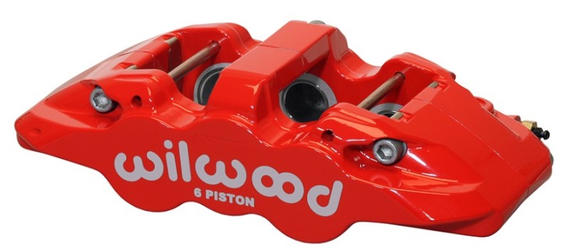 WIL Aero Caliper - Wilwood Caliper-Aero6-R/H - Red 1.75/1.38/1.38in Pistons 1.25in Disc